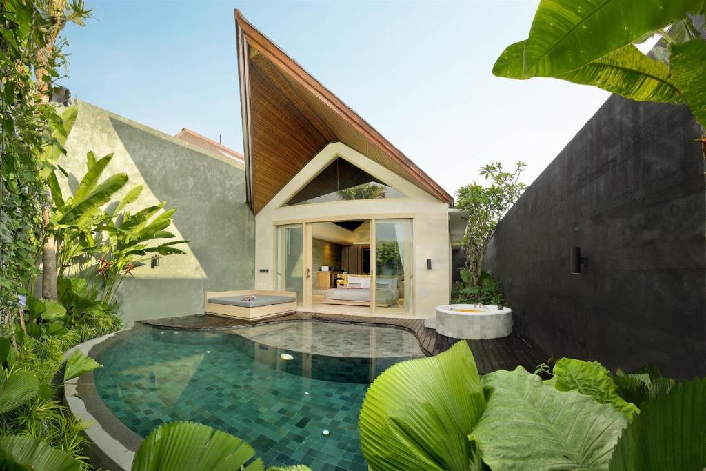 Patio with pool at Bracha Villas Bali