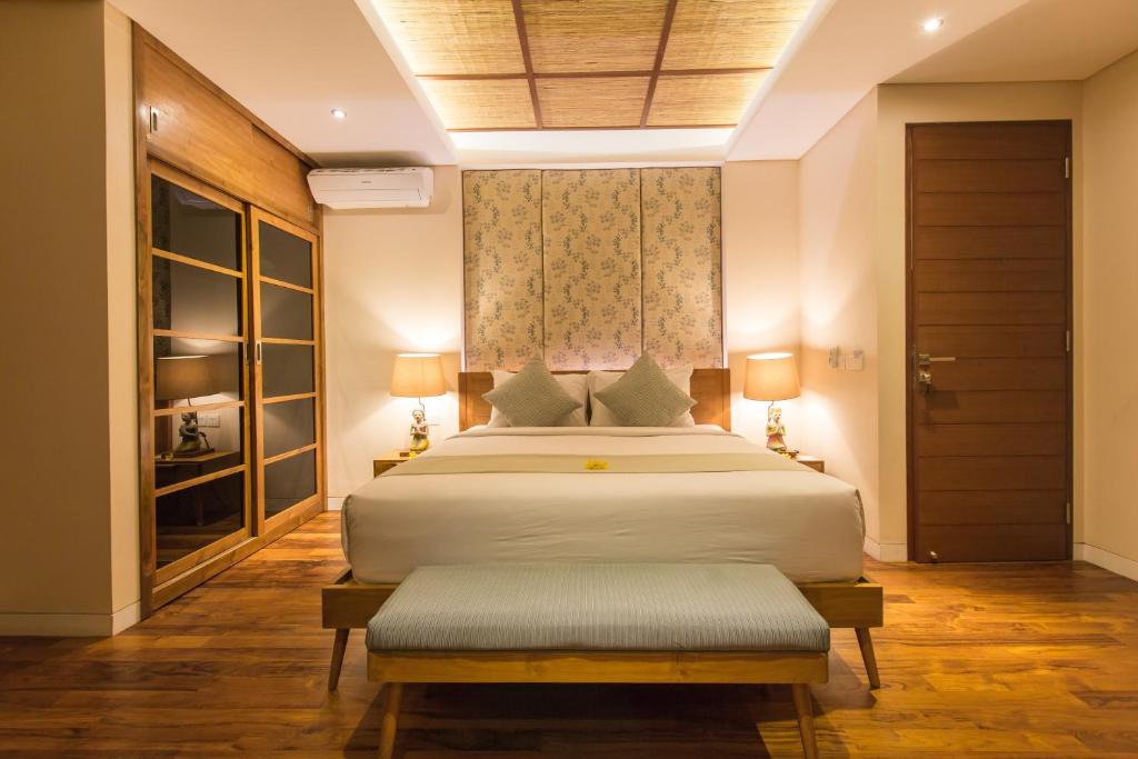 Bedroom with AC at Beautiful Bali Villas
