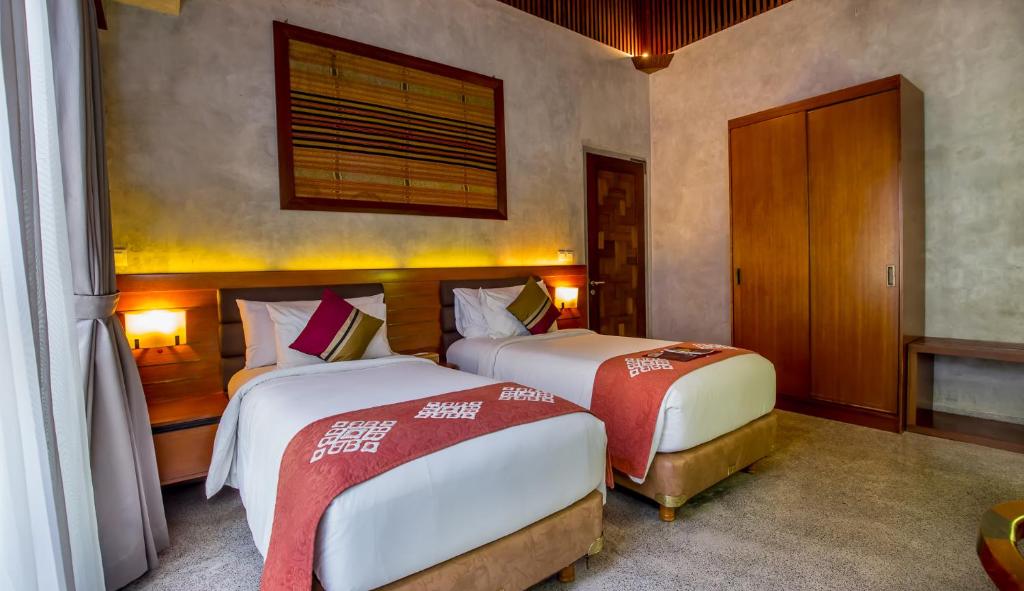 Twin bed at Bracha Villas Bali 