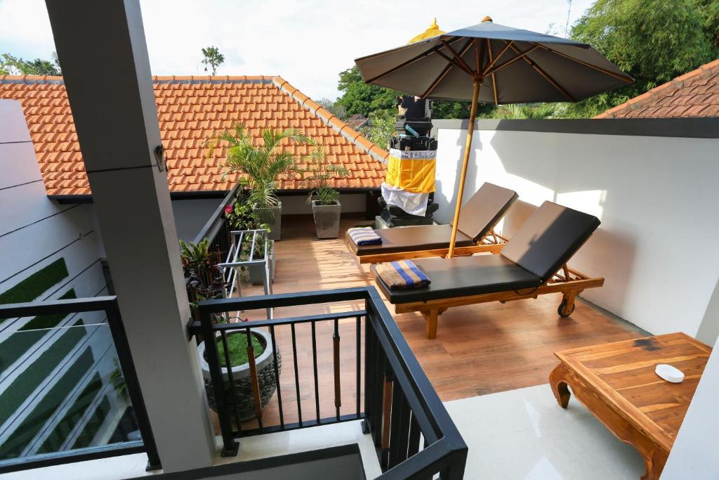 Sun terrace at family villa 