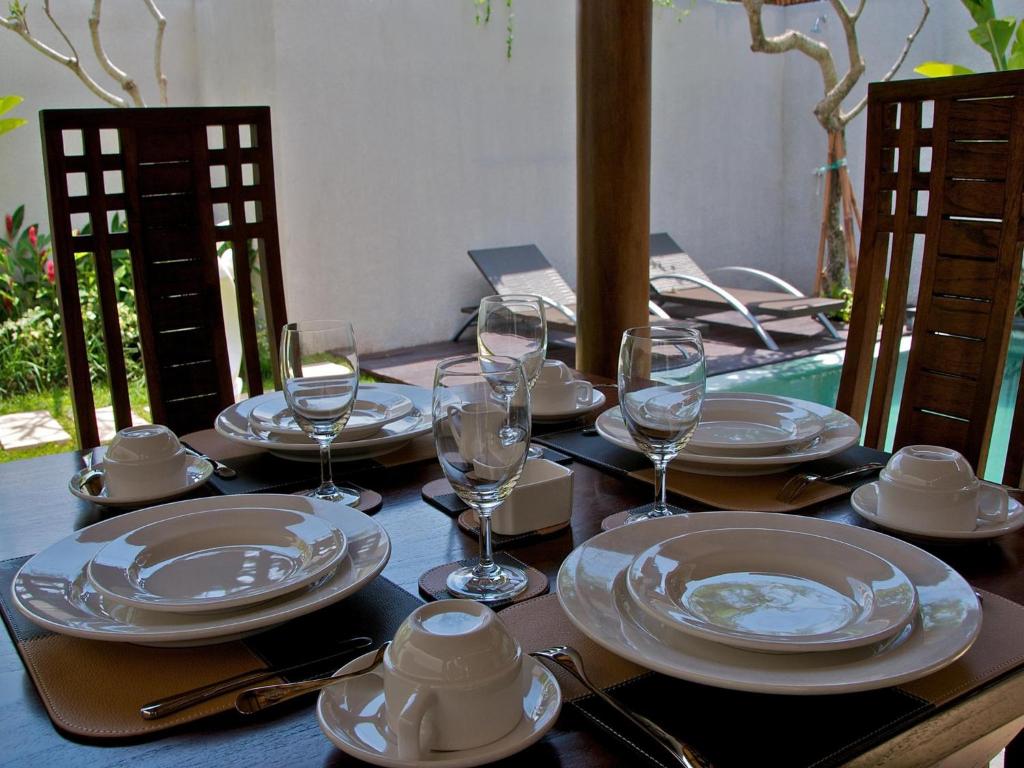 Dinning table at Grania Bali Villas