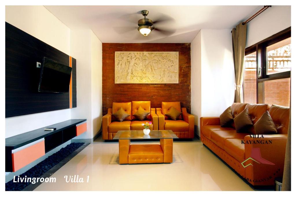 Sofa with TV at Kayangan Villas Saba