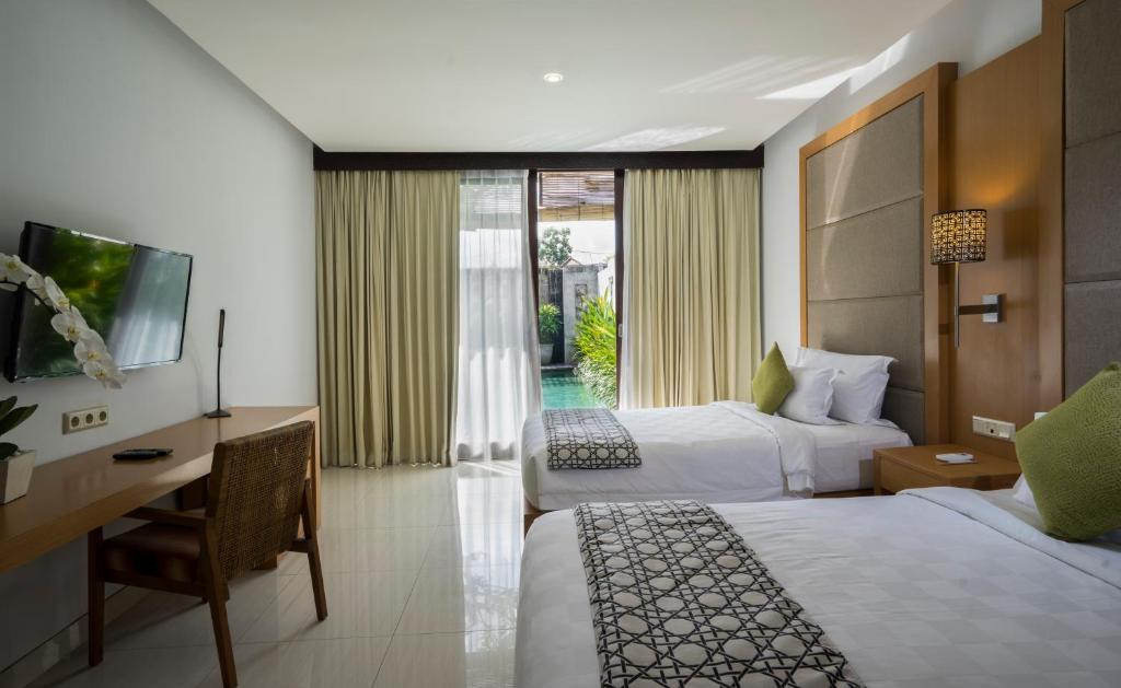 Twin bed at Maylie Bali Villa