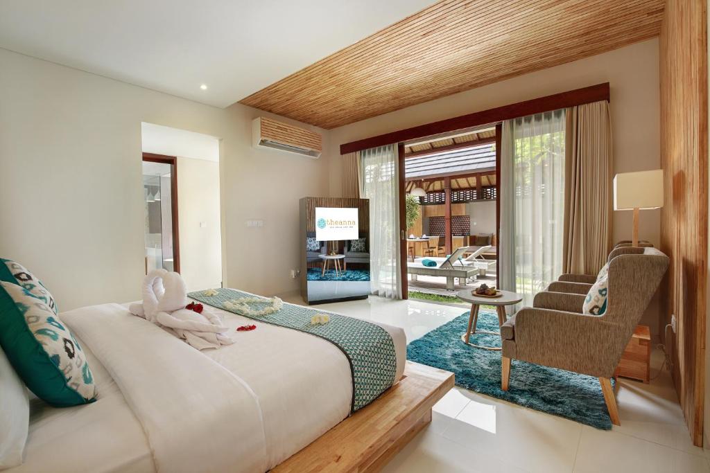 Bedroom with AC at Theanna Canggu