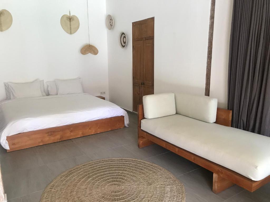 Twin bed at Villa Balimasan