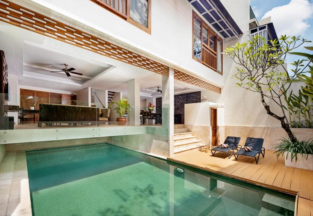Private pool at Villa Kayu Raja
