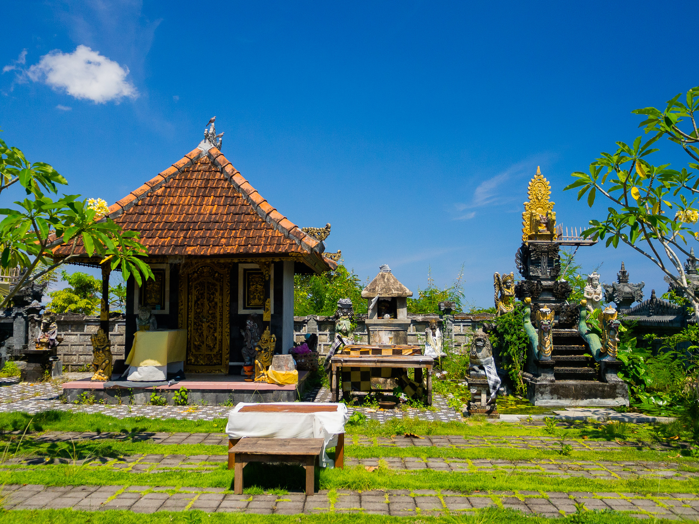 inside temple