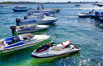 Jet skis and banana boats