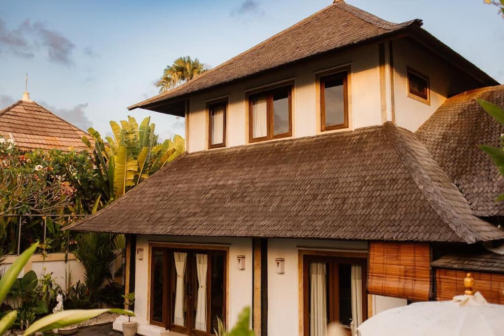 Traditional villa with thatched roof