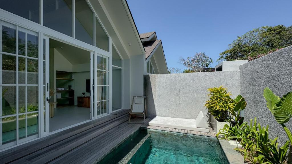 Modern villa with minimalist design and private pool