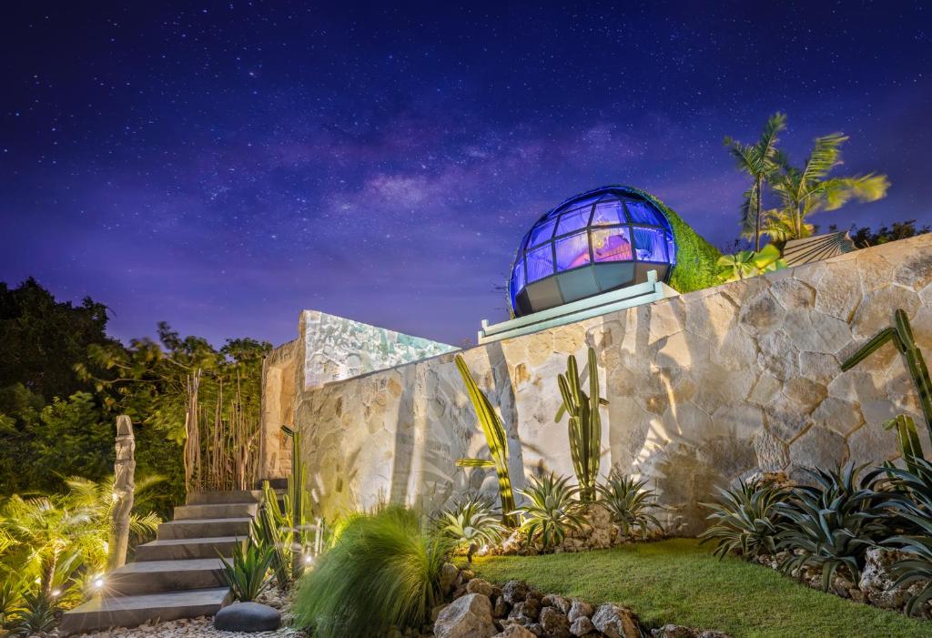 Dome suite under starry sky