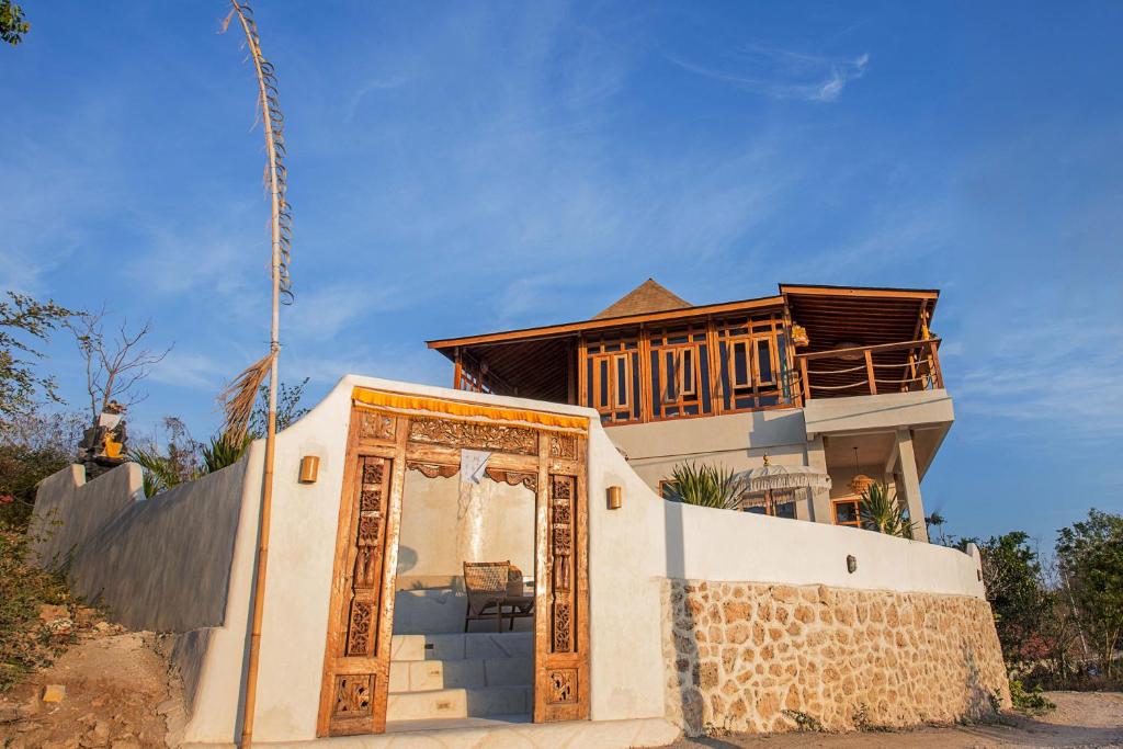 Traditional villa with balcony