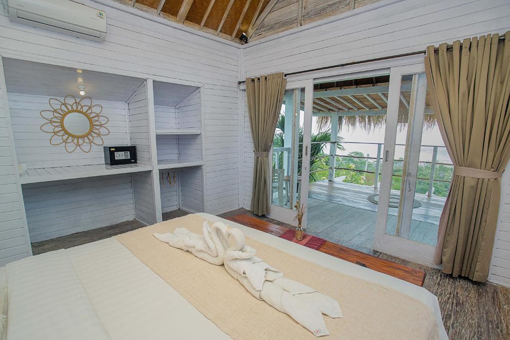 puncak villa bedroom terrace